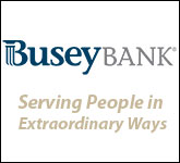 Busey Bank Tall Sponsorship Banner