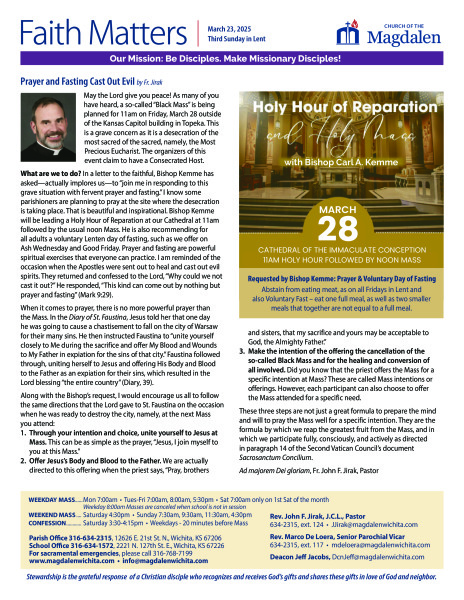 March 23, 2025 Third Sunday in Lent