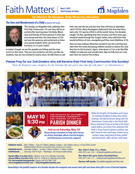 May 4, 2025 Third Sunday of Easter