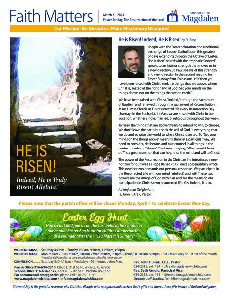 March 31, 2024 Easter Sunday